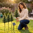 thumbnail image 7 of Sahpxhe LED Solar Christmas Snow Tree Lights Outdoor Christmas Decor Lamps with Automatic On Off for Courtyard Garden Decor, 7 of 7