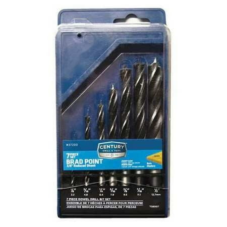 

CENTURY DRILL AND TOOL 37200 Brad Point Drill 7 Pc Set