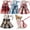 Dark Color, variant on 4 Pcs Plaid Dog Dress Bow Tie Harness Leash Set Harness Dress for Small Dogs Cute Dog Pet Girl Puppy Summer Clothes for Female Summer Bunny Rabbit Clothes Yorkie Chihuahua Training Walking