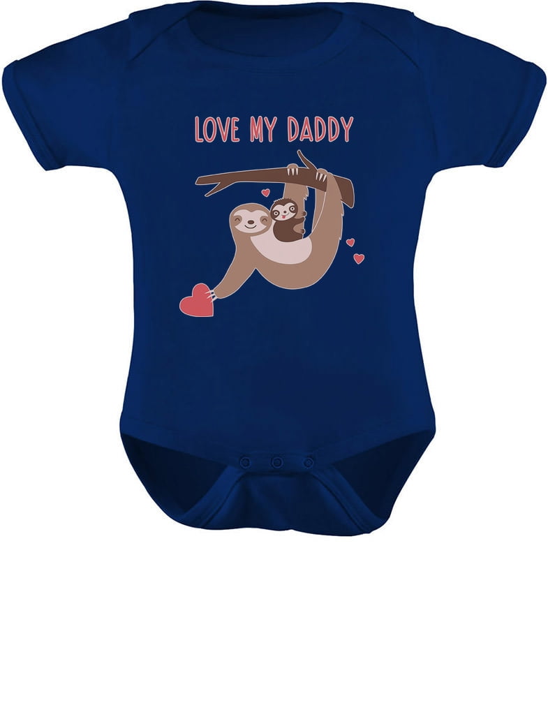 Tstars Love My Daddy Cute Sloth Fathers Day Toddler/Kids Long Sleeve T-Shirt 