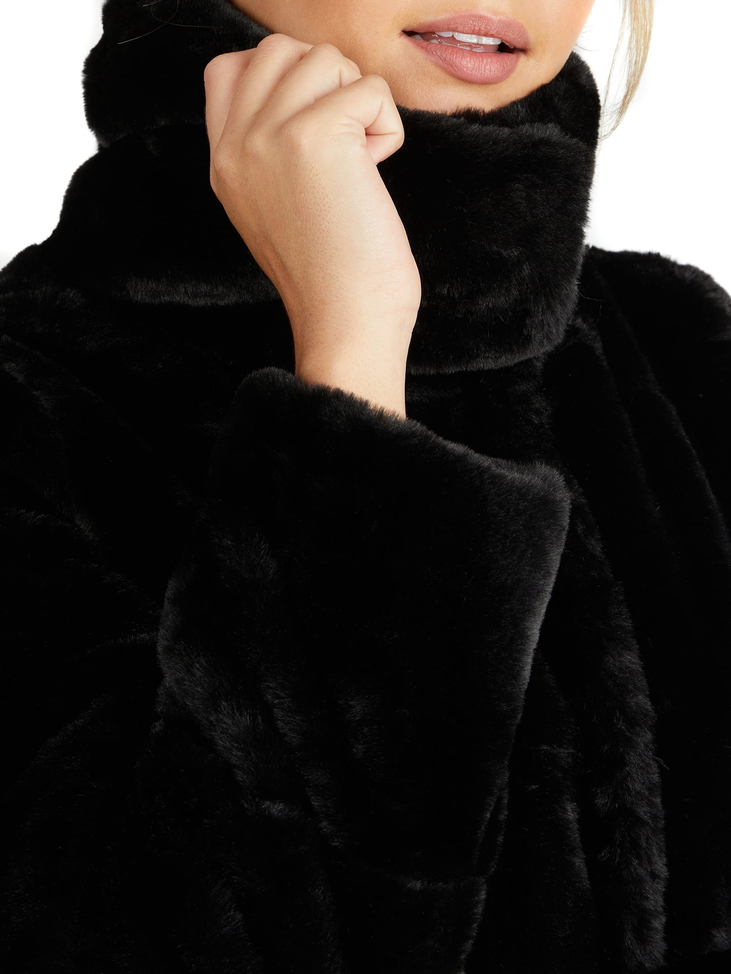 NVLT Women's Full Length Faux Fur Puffer