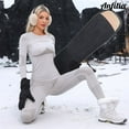 thumbnail image 2 of Women Ski Thermal Underwear Sets Moisture-wicking & Quick Drying Tight Crew Neck Seamless knitted Base Layer Long Johns, 2 of 8