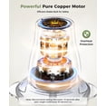 thumbnail image 6 of Uprube Food Processor & Chopper with Serrated Titanium Blade, Easy to Clean, Pure Copper Motor, Overheat Protection, 6 of 9