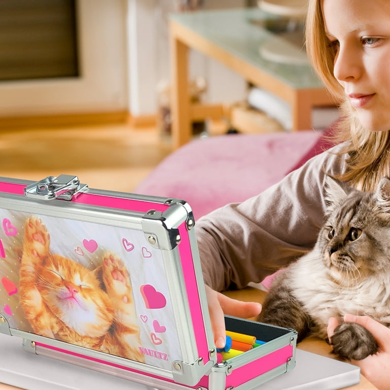 Vaultz Locking Pencil Box Love Kitten - Walmart.com