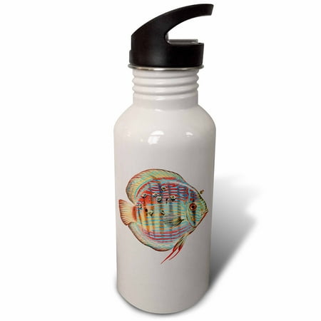 

Discus Fish with Young Feeding off of the Parent fish 21 oz Sports Water Bottle wb-170877-1