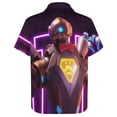 thumbnail image 6 of Apex Legends Pathfinder Casual Short Sleeve Shirt Lapel Collar Shirt Summer Beach Shirt M, 6 of 8