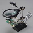 thumbnail image 3 of 2.5X 7.5X 10X Clip Welding Magnifying Glass Third Hand Stand Soldering Holder Magnifier Reading Electronic Repairing, 3 of 8