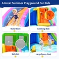 thumbnail image 4 of Inflatable Water Slides, Linor 8 in 1 Inflatables Water Parks for Kids, 2 Large Water Slide with Air Blower, Splash and Deep Pool, Climbing Wall, Bounce House, Basketball Hoop (Dual Slide), 4 of 7