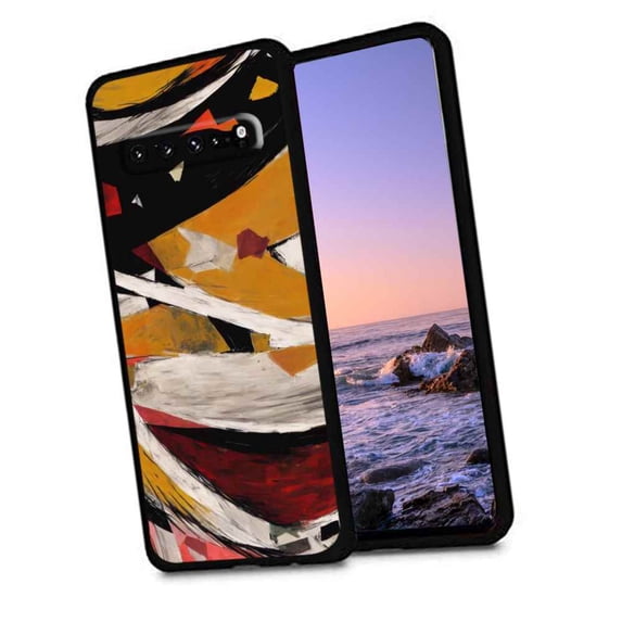 Compatible with Samsung Galaxy S10 Phone Case, Abstraction-6 Case Men Women, Flexible Silicone Shockproof Case for Samsung Galaxy S10