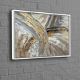 thumbnail image 1 of Golden Marble Printed Abstract Modern Artwork With Gray Tones And Luxury Wall Decor Features On A Gold Canvas, 1 of 1