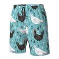thumbnail image 5 of Disketp Men'S Swim Trunks Hawaiian Breathable Surf Beach Swimsuits Mesh Lining Beach Shorts With Pockets-Lovely Roosters, 5 of 9
