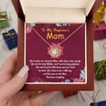 thumbnail image 5 of To my Boyfriend's Mom - You are his lovely Mother, and I am his lucky girlfriend - Love Knot Necklace - Message Card & Gift Box, 5 of 5
