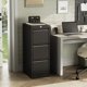 thumbnail image 1 of 3-cajón metal file gabinete con lock a4-sized y fixed tray negra, 1 of 7