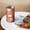 thumbnail image 3 of 20oz Coffee Tumblers Halloween Cats with Pumpkin and Bat Motifs Stainless Steel Vacuum Insulated Travel Tumbler Coffee Cups Mug with Lid and Straw with Cleaning Brush for Cold & Hot Drinks, 3 of 5