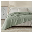 thumbnail image 2 of 100% Cotton Waffle Weave Queen Bed Blanket | Sage Waffle Knit Blanket | Ultra-Soft, All Season Textured Blankets & Throws for Bed, Couch, or Chair (Full/Queen, Sage), 2 of 6