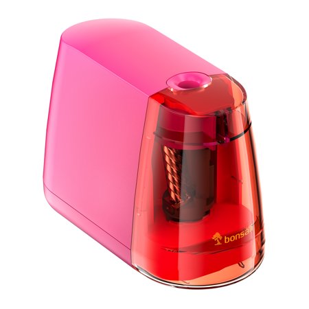 Bonsaii Electric Pencil Sharpener Battery Powered Sharpener for Home School Use P100-A
