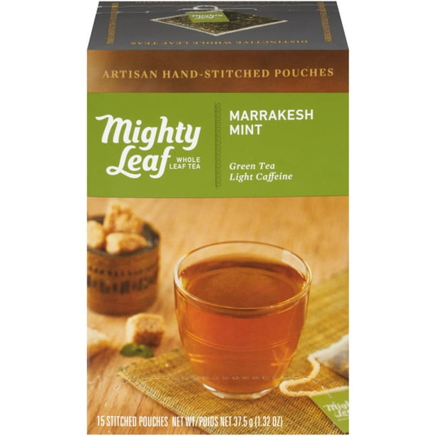 Mighty Leaf Tea Marrakesh Mint, Green Tea, 15 Tea Bags