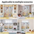 thumbnail image 6 of Spring Hummingbird Floral Kitchen Curtains 84 Inch Length, Farmhouse Flower Botanical Grommet Top Bedroom Living Room Curtains, Light Filtering Cafe Curtain Drapes 2 Panels Set 84''x84'', 6 of 9