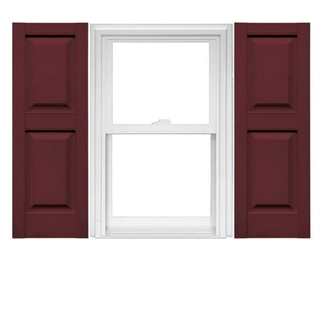 Mid America Raised Panel Shutters 14 3/4 Inch Width (1 Pair)
