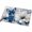 Blue Snow, variant on Entryway Rug 2'x3', White Blue Flowers Kitchen Runner Rugs Non-Slip Carpet Mats, Modern Elegance Butterfly Floral Bedside Rugs Runners Washable Floor Carpet for Bathroom Laundry Room