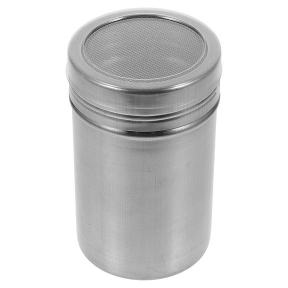 NISHUNA Stainless Steel Shaker with Lid for Kitchen Outdoor Stainless Steel Spice Shaker