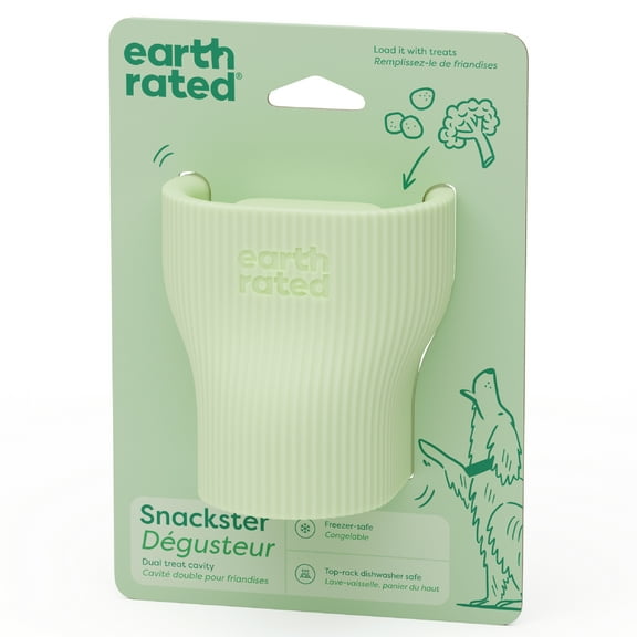 Earth Rated Snackster Dog Toy, Dual Treat Feeder, Enrichment Toy for Dogs
