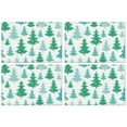 thumbnail image 1 of Merry Christmas Green Tree Linen Placemats 4PCS Heat-resistant Placemats 12 X 18 Inch Seasonal Farmhouse Holiday Rustic Decoration for Kitchen Dining Table,Kitchen Table Mats, 1 of 5