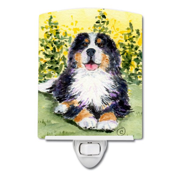 Caroline's Treasures SS8708CNL Bernese Mountain Dog Ceramic Night Light, 6x4x3", multicolor