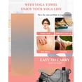 thumbnail image 5 of LightSalmon Gray Ombre Yoga Towel for Hot Yoga Non Slip, Modern Gradient Abstract Art Yoga Mat Towel Absorbent Yoga Sweat Towels Microfiber Hot Yoga Blanket for Bikram Pilates 26"x70", 5 of 7