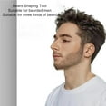 thumbnail image 2 of Tyenaza Forme-Barbe, Outil de Coiffure Polyvalent Portable pour Hommes (Noir), 2 of 8