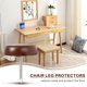 thumbnail image 3 of 100 Piezas Almohadillas de PláStico para Pies Inferiores Pata Silla Mesa Muebles Protector Piso Madera Clavo Antideslizante Amortiguador del Ruido, 3 of 5