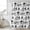 White Black, variant on Farmhouse Country Small Stall Shower Curtain, Waterproof Shower Curtains for Bathroom, Grey Vintage Trees Rustic French Garden Washable Fabric Cloth Bath Curtain for Bathtub with Hooks 36x72 Inches