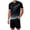 Summer_SETS284-Black, variant on UAYOTSE Mens Short Sets Workout Sets Athletic Clothes Soccer Shirts Shorts Basketball Running Gym Football Outfits Summer,Sizes XL