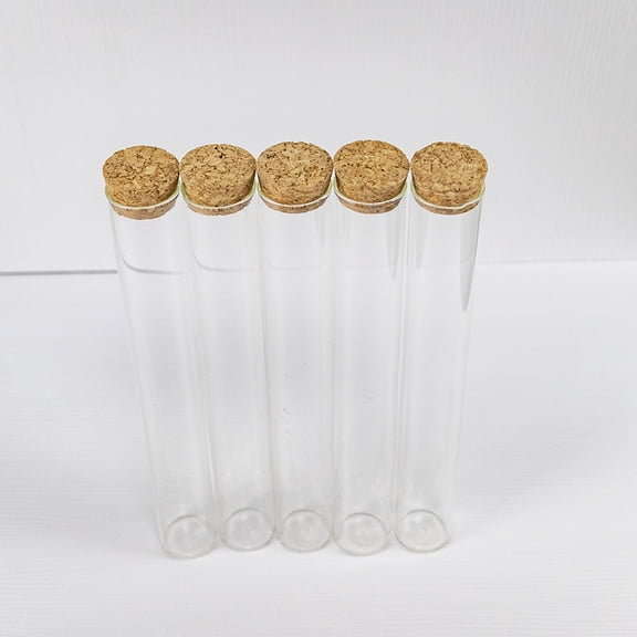 130ml Empty Glass Bottle with Cork Stopper Transparent Test Tube Glass Bottle for Wedding Small Wishing Bottles Wholesale 6pcs