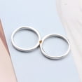 thumbnail image 4 of Electroplated 18K Gold Couple Ring With White Copper Finish Unisex Fashion Band For Everyday Wear Or Gift Idea, 4 of 6