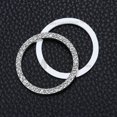 thumbnail image 2 of Auto Engine Start Stop Button Ring Crystal Bling Rhinestone Car Decor Accessories (White), 2 of 3