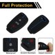 thumbnail image 4 of Funda de Llave de Auto de Silicona Negra Azul Única para Audi A1/ para Audi A3(8P 8V S3)/ para Audi A4(B6 B7 B8 S4 RS 4)- Funda de Control Remoto de 3 Botones, 4 of 6