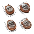 thumbnail image 3 of Mini Thumb Piano 8 Tone Mini Kalimba Finger Piano Portable FX Instrument, 3 of 8