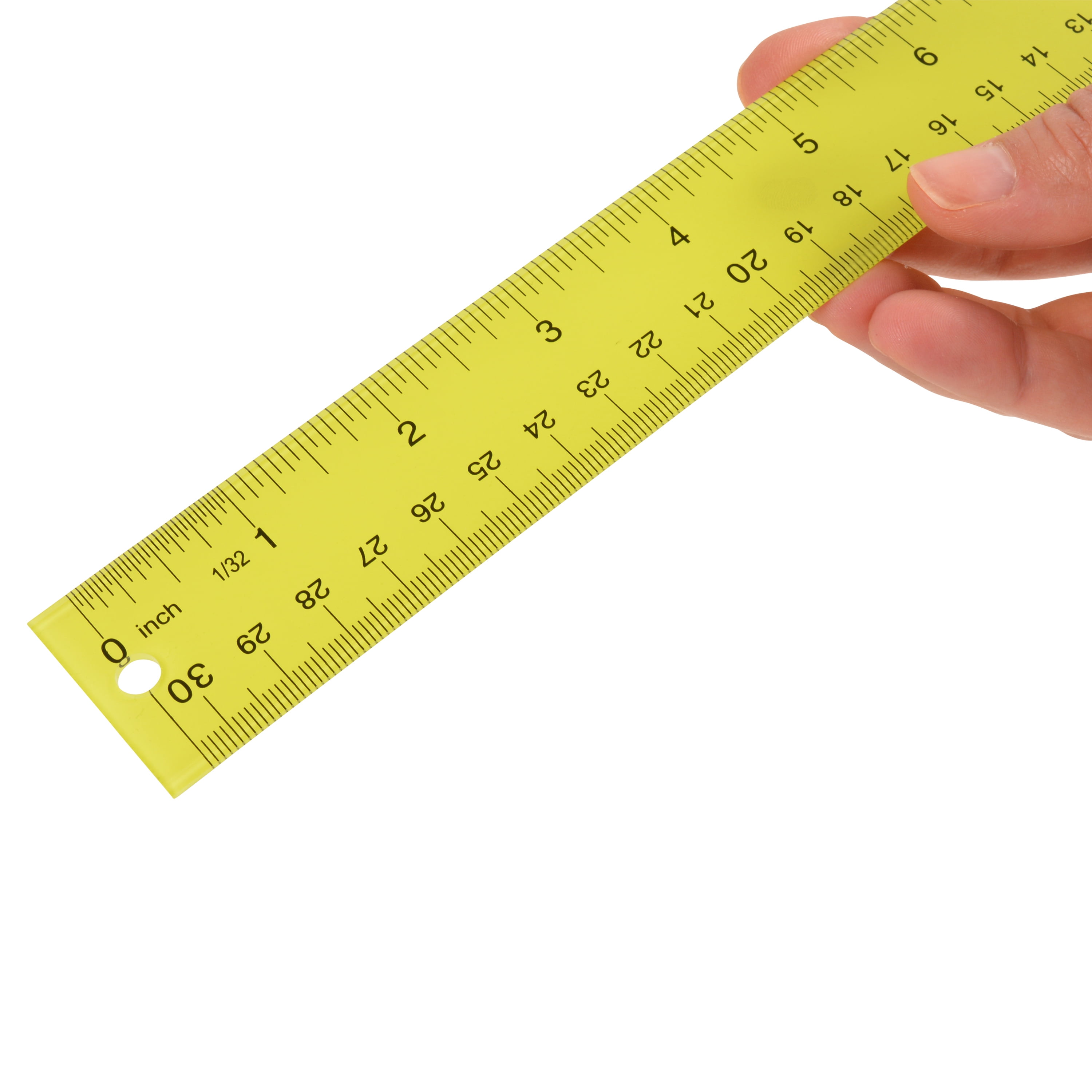 Westcott 12 Transparent Ruler - 12 Length 1 Width - 1/16 Graduations -  Imperial, Metric Measuring System - Acrylic - 1 Each - Clear - Thomas  Business Center Inc