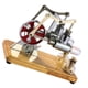 thumbnail image 4 of Kit de Motor Stirling Modelo de Motor de Aire Caliente Modelo de Generador de Motores Físicos con Diseño LED LED Flywheel Experimento de Ciencias de la base de Madera, 4 of 6