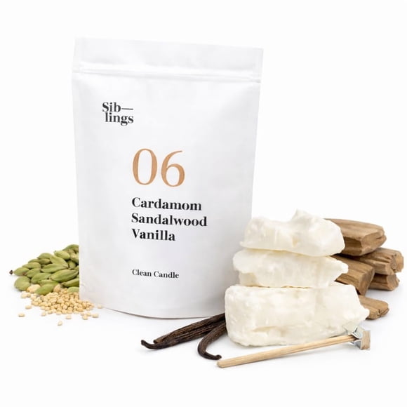 Kit de recarga para velas Sib-lings No. 06 Cardamomo y sándalo
