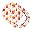 thumbnail image 7 of Uemuo Popcorn Pattern Round Bar Stool Seat Covers Washable Stool Cushion Slipcover Elastic Bar Chair Covers-14 inch, 7 of 7