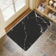 thumbnail image 2 of Upgrade Your Bathroom with Color&Geometry's Quick-Dry Black Bath Mat - Absorbent Non-Slip 17x30, 2 of 6
