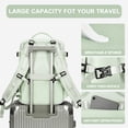 thumbnail image 3 of DAKIMOE Large Travel Backpack for Women Men Laptop Bag Airline Approved Carry On Backpacks Waterproof Anti Theft Gym Bags Hiking Flight Approved Luggage Casual Daypack, Large, Light Green, 3 of 8