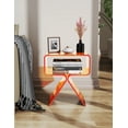 thumbnail image 6 of Solaround Acrylic Side Table Nightstand, 15.4''L x 11.8''W x 17.7''H, Orange, 6 of 7