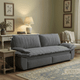 thumbnail image 2 of Homy Casa 3-in-1 Corduroy Convertible Sofa Bed, Queen Size Sleeper for Living Room, 2 of 10