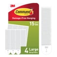 thumbnail image 2 of Bandes de Suspension pour Photos 3 m Command, Grandes, Blanches, 4 Bandes, 2 of 8