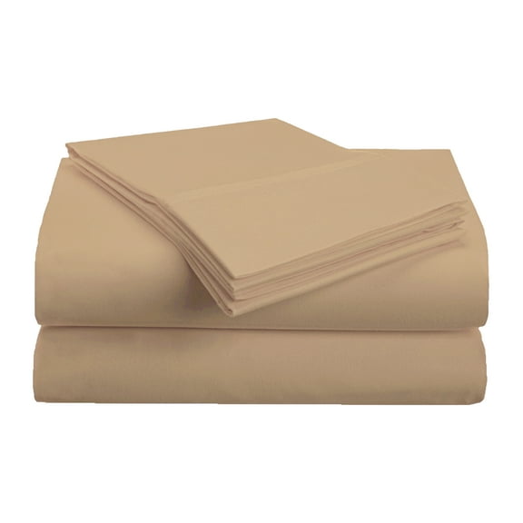 Superior 4-Piece Ultra-Soft Microfiber Deep Pocket Bed Sheet Set, King, Taupe