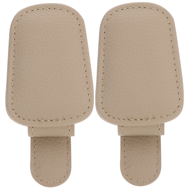 KAKOWELY 2 soportes para gafas de sol de coche, clips para viseras, clips para tarjetas y billetes.