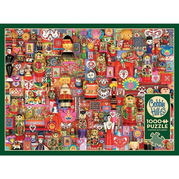 Cobble Hill 1000 Piece Puzzle - Dollies - Sample Poster Included